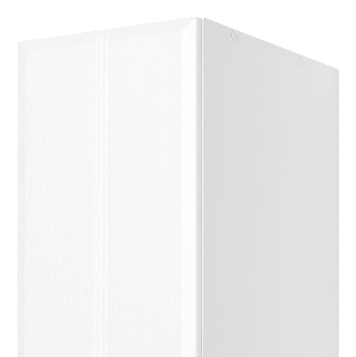 Hochschrank mit Lade Rallye 25cm, Weiß Dekor - Weiß, KONVENTIONELL, Holzwerkstoff (25/190/34cm) - Held