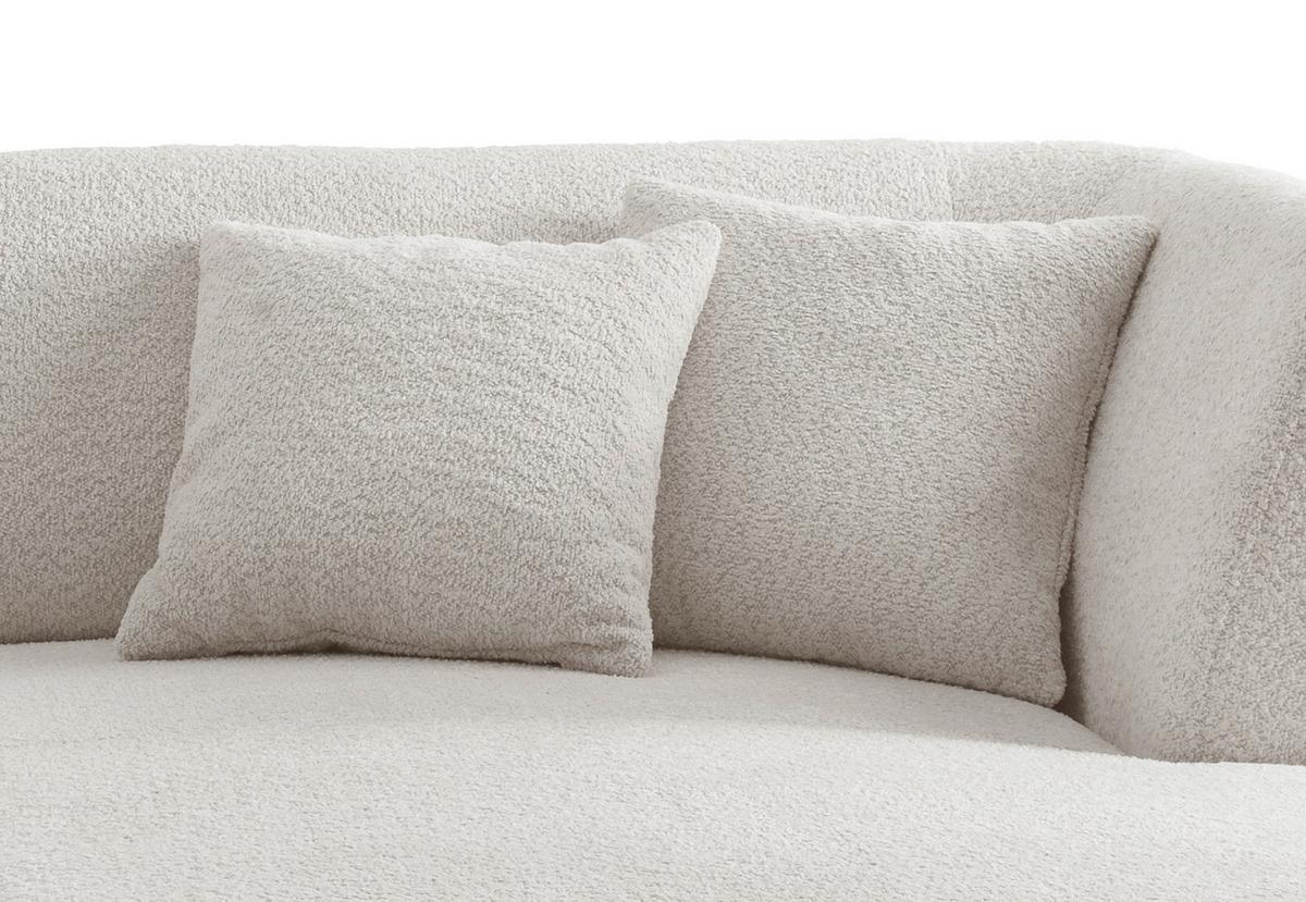 Ecksofa Colori Weiß S: 264/180 Cm - Schwarz/Weiß, MODERN, Holz/Textil (264/160cm) - MID.YOU