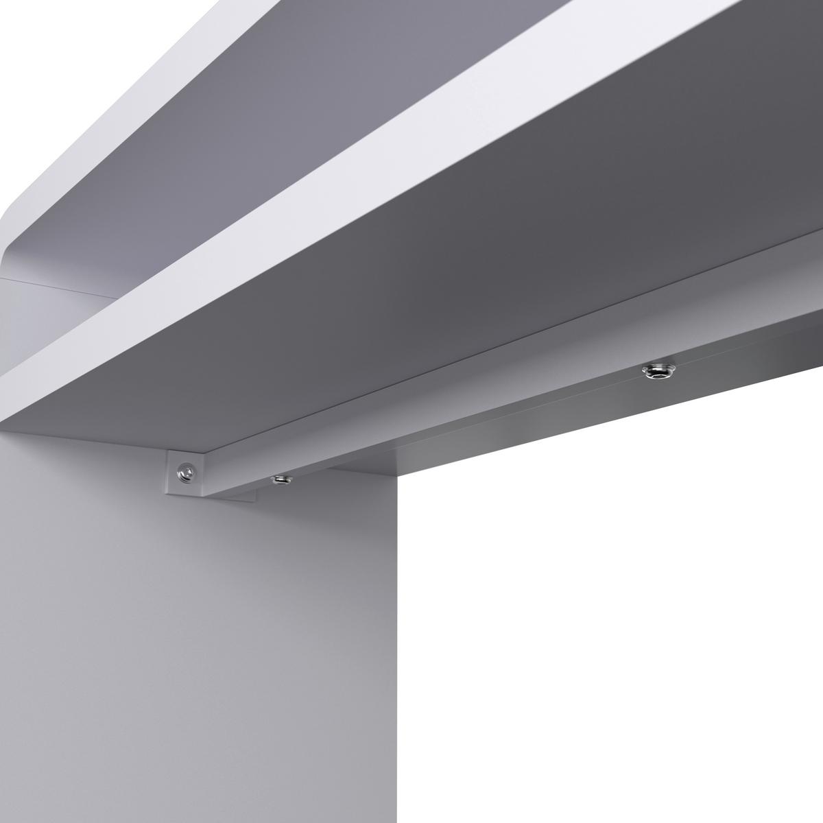 KONZOLOVÝ STOLEK EMILIA - bílá, Moderní, kompozitní dřevo (120/80/40cm) - Bessagi Home