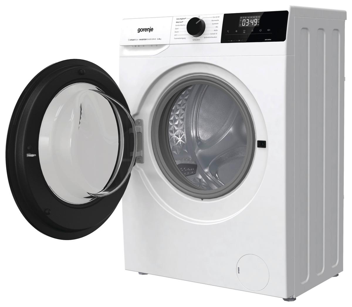Waschmaschine Wnhpi64saps - Schwarz/Weiß, Basics, Glas/Kunststoff (59,5/84,5/43,5cm) - Gorenje