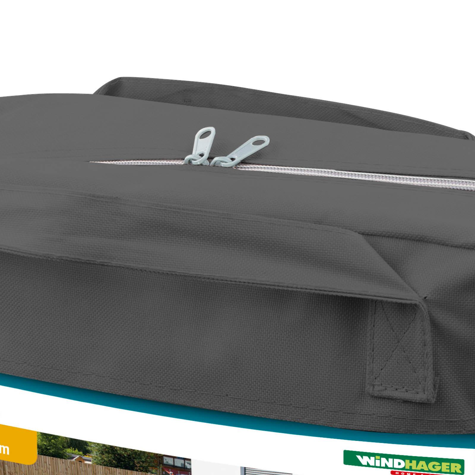 Sonnensegel Quadrat 5x5 m - Anthrazit, Basics (500/500cm)
