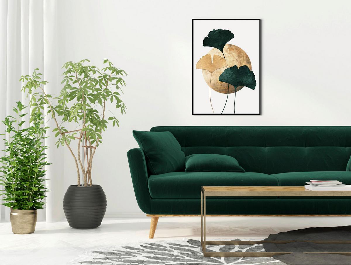 Obraz Elena, 50/70cm - čierna/zlatá, Modern, kompozitné drevo/papier (50/70cm) - Mömax