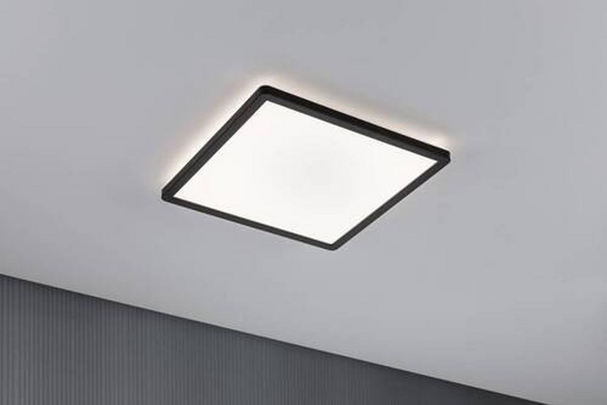 LED-Paneel L: 29,3 cm 71015 - Schwarz, Basics, Kunststoff (29,3/29,3cm) - Paulmann