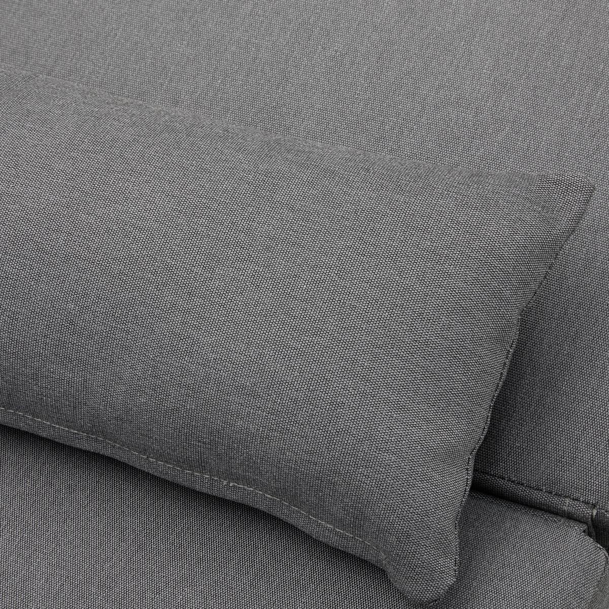Záhradné ležadlo SUSA sivá - tmavosivá, Modern, kov/textil (200/64/40cm) - Bessagi Garden