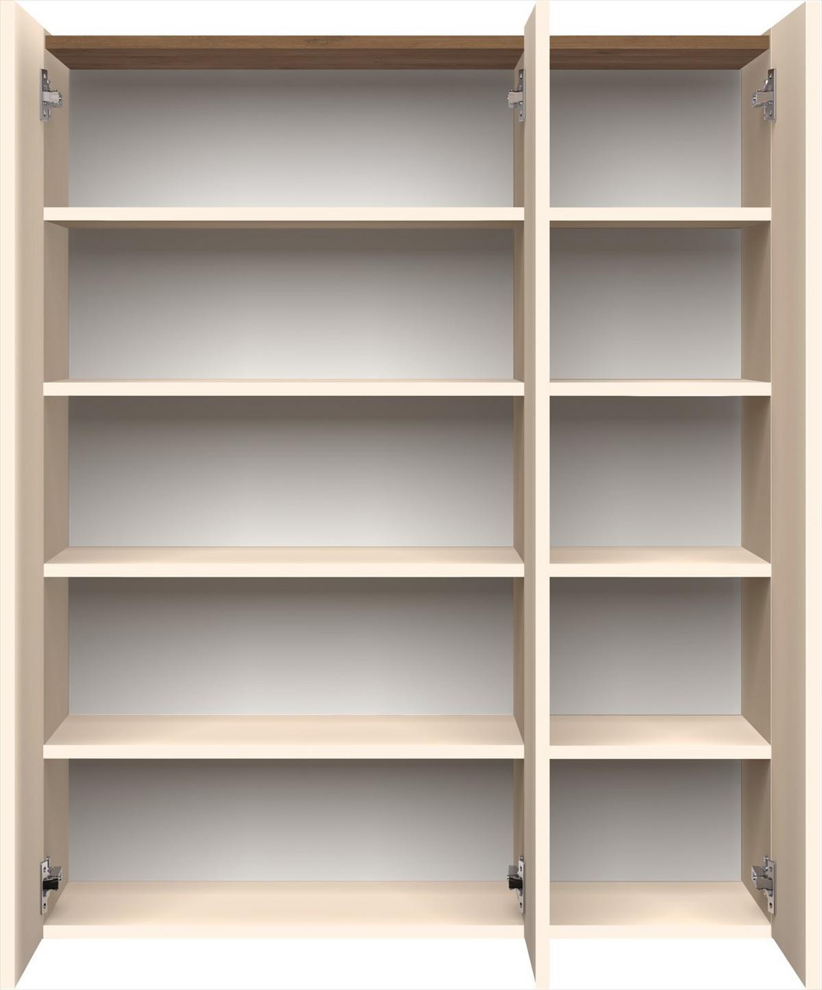 Schuhschrank Rainbow Eichefarben/Kaschmir B: 94 cm - Kaschmir/Eichefarben, Design, Holzwerkstoff (94/114/35cm) - MID.YOU