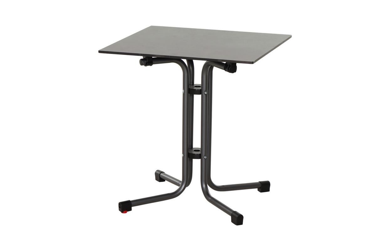 Gartengarnitur T20138 - Taupe/Anthrazit, Basics, Holzwerkstoff/Kunststoff (65/80/65cm) - Siena Garden