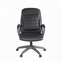 DREHSTUHL Mayfield Schwarz B: 63 cm - Schwarz, Design, Leder/Holz (63/116/76cm) - MID.YOU