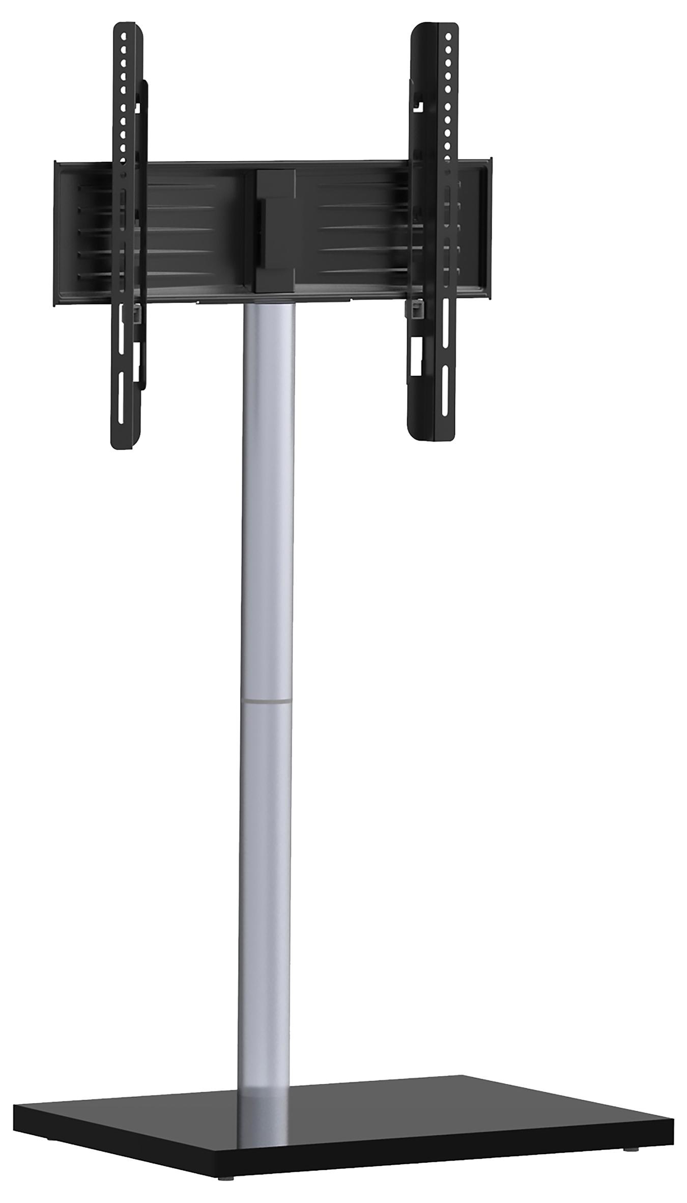 TV-Rack Schwenkbar Nalano Max. 40 Kg - Silberfarben/Schwarz, Basics, Holzwerkstoff/Metall (100/60/45cm) - MID.YOU