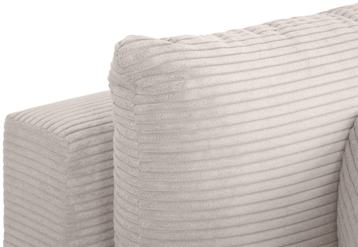 Ecksofa Joni Weiß S: 250 cm - Weiß, Design, Textil (250/151cm) - MID.YOU