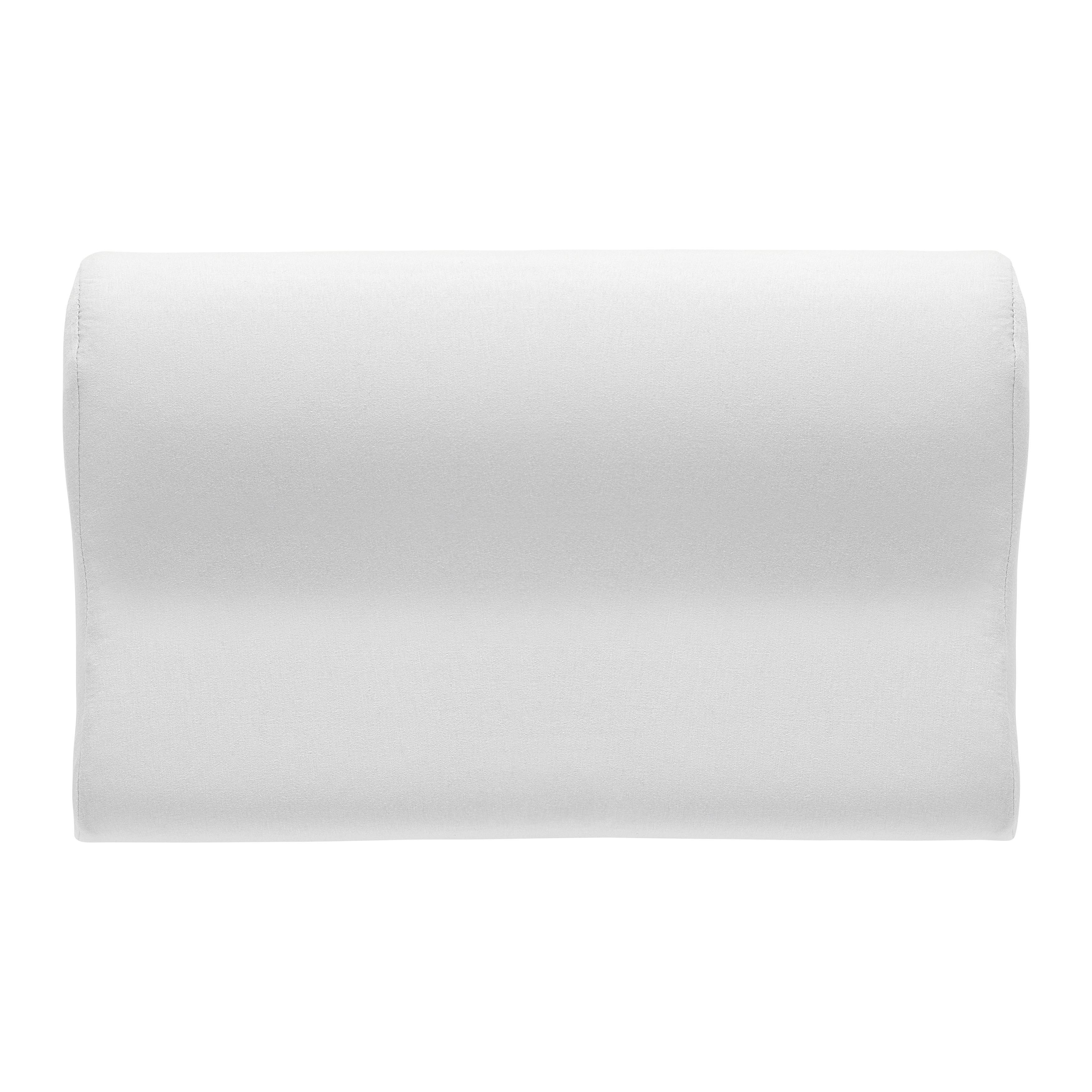 Potah na anatomický polštář Felipe, 48/30/11cm, bílá - bílá, textil (48/11/30cm) - Modern Living