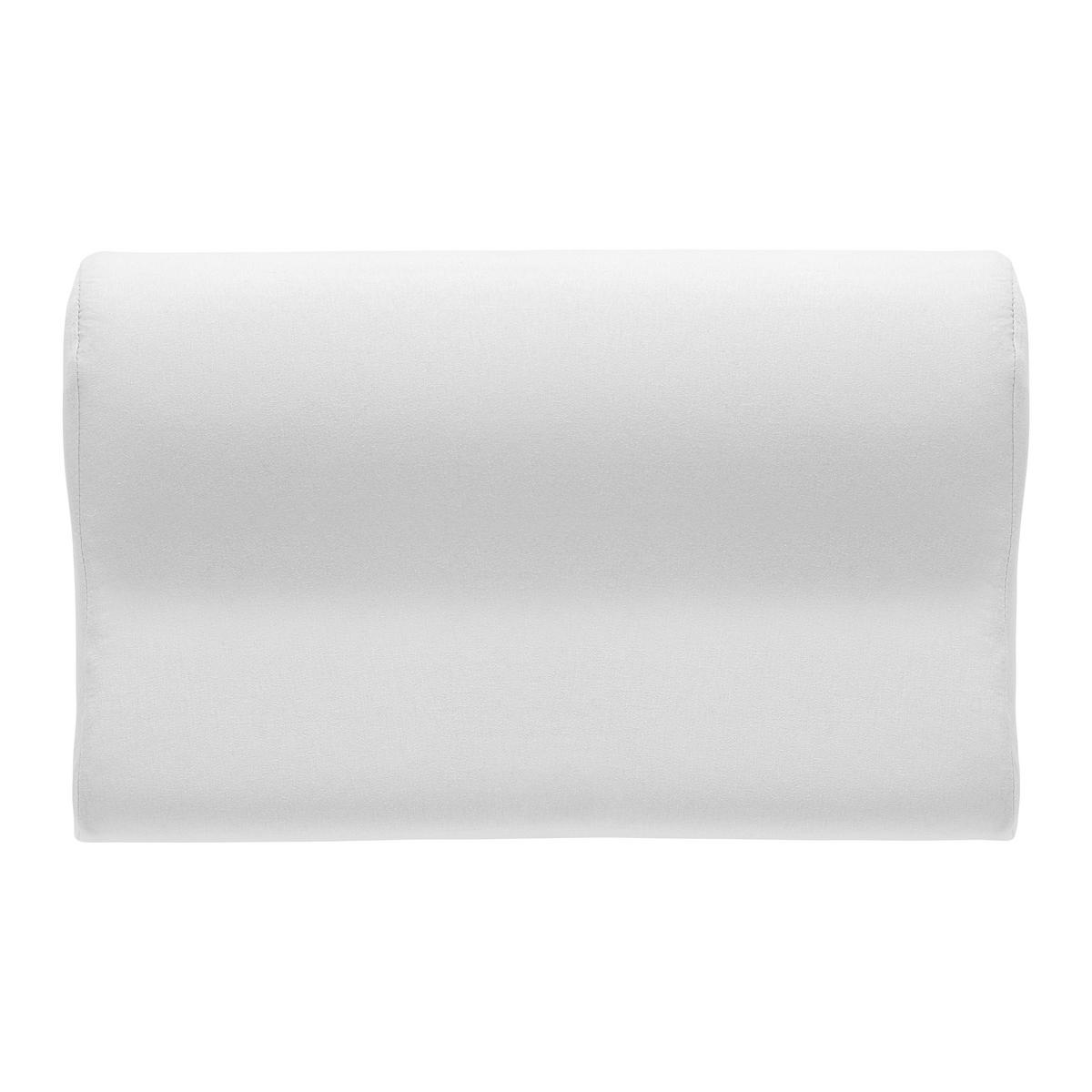 Potah na anatomický polštář Felipe, 48/30/11cm, bílá - bílá, textil (48/11/30cm) - Modern Living