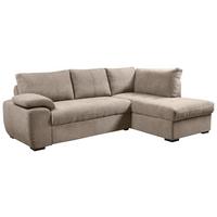 Rozkládací sedací souprava BYBLOS, pravé provedení - barvy stříbra/světle šedá, Moderní, textil/plast (240/170cm)