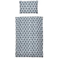 Bettwäsche 140x200 Cm Lenka Mikrofaser Blau/beige - Blau/Beige, KONVENTIONELL, Textil - Ondega