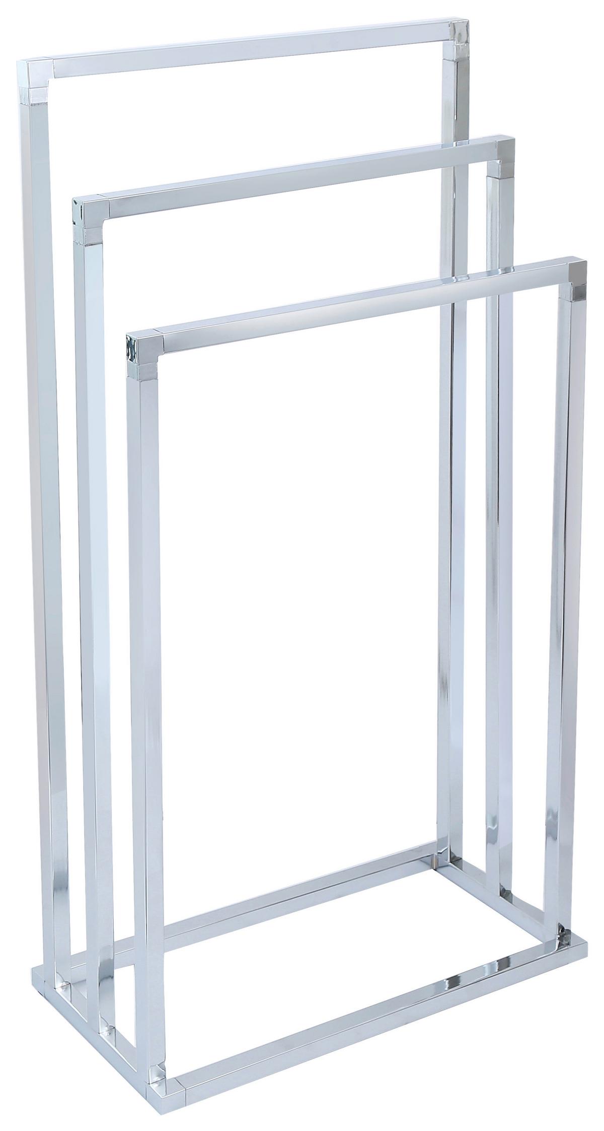 Handtuchhalter Marino Zum Stellen Metall Chrom B: 45 cm - Chromfarben, KONVENTIONELL, Metall (45/85/21cm) - Ondega