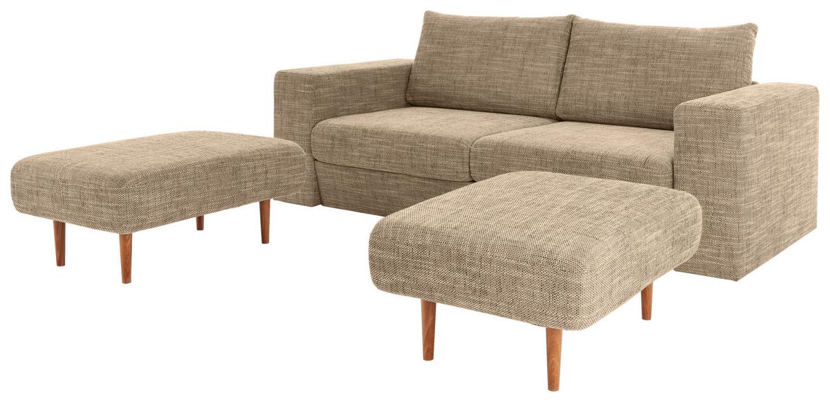 3-sitzer-sofa Looks V-1 - Eichefarben/Beige, Design, Textil (212/96/107cm) - LOOKS by W.Joop