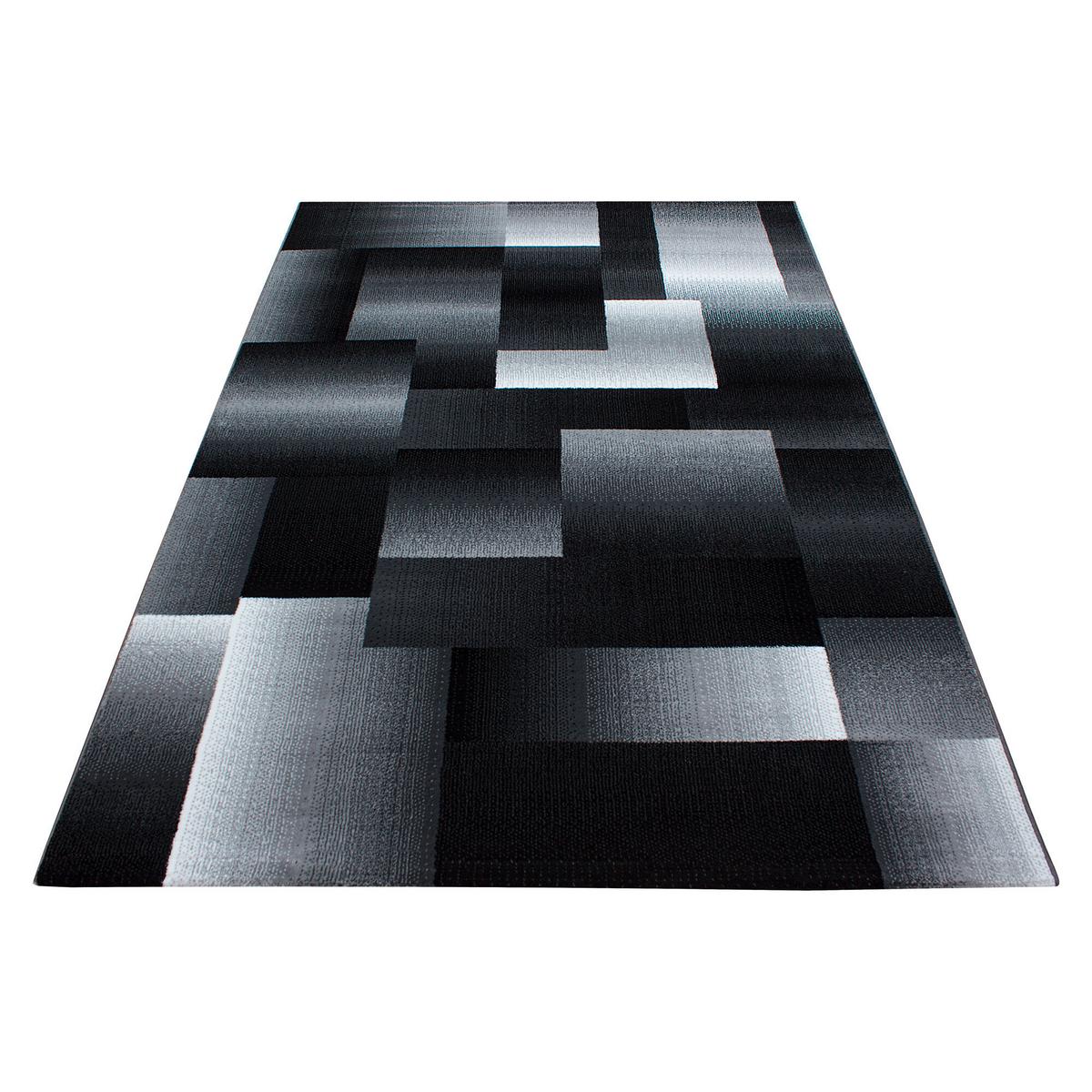 Flachwebteppich Miami - Schwarz, Design, Textil (140/200cm) - Novel