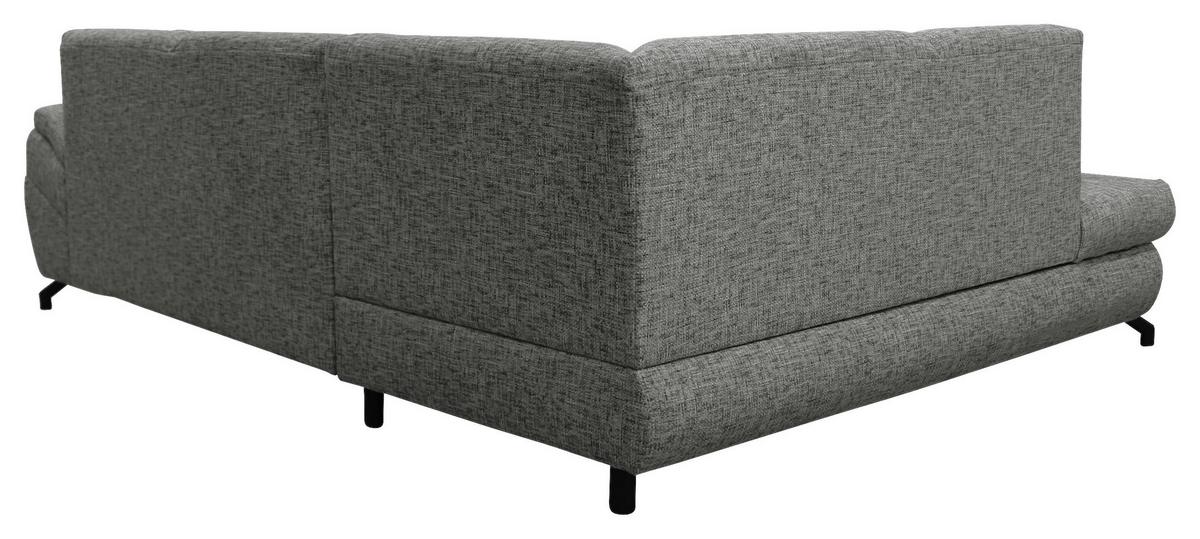 Ecksofa Imo Grau 201x274 cm - Schwarz/Grau, Design, Textil (201/274cm) - MID.YOU