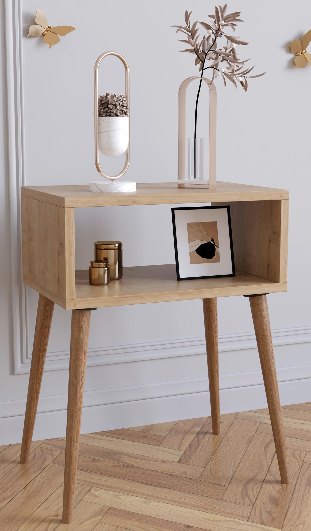Nachttisch Singol M - Honigeiche, MODERN, Holzwerkstoff (44,5/60/30cm) - MID.YOU