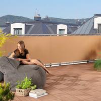 Sichtschutz Balkonblende Malta 0,9x5m - Braun, Basics, Kunststoff (500/90cm) - Windhager