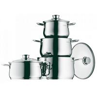 Kochtopfset Diadem Plus - Edelstahlfarben, Basics, Glas/Metall (53/30,5/22,5cm) - WMF