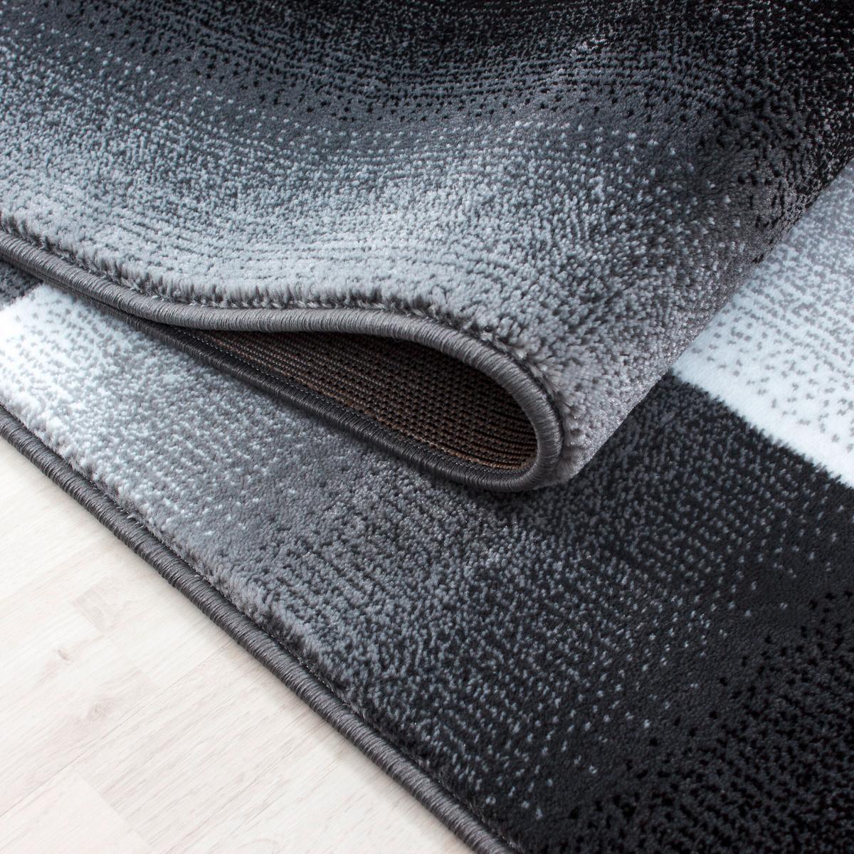 Flachwebteppich Miami - Schwarz, Design, Textil (140/200cm) - Novel