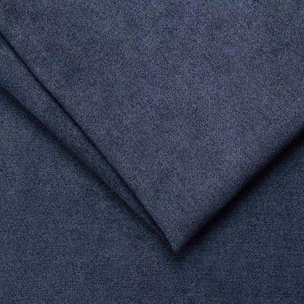 Ecksofa Mit Armteilverstellung Moric Dunkelblau Mikrofaser - Chromfarben/Dunkelblau, KONVENTIONELL, Textil (172/300cm) - MID.YOU