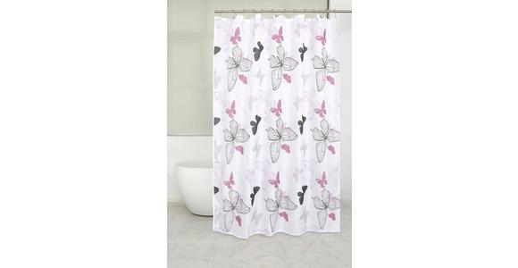 Duschvorhang Svenja BxL 180/200 cm Rosa - Pink/Rosa, MODERN, Textil (180/200cm) - Luca Bessoni