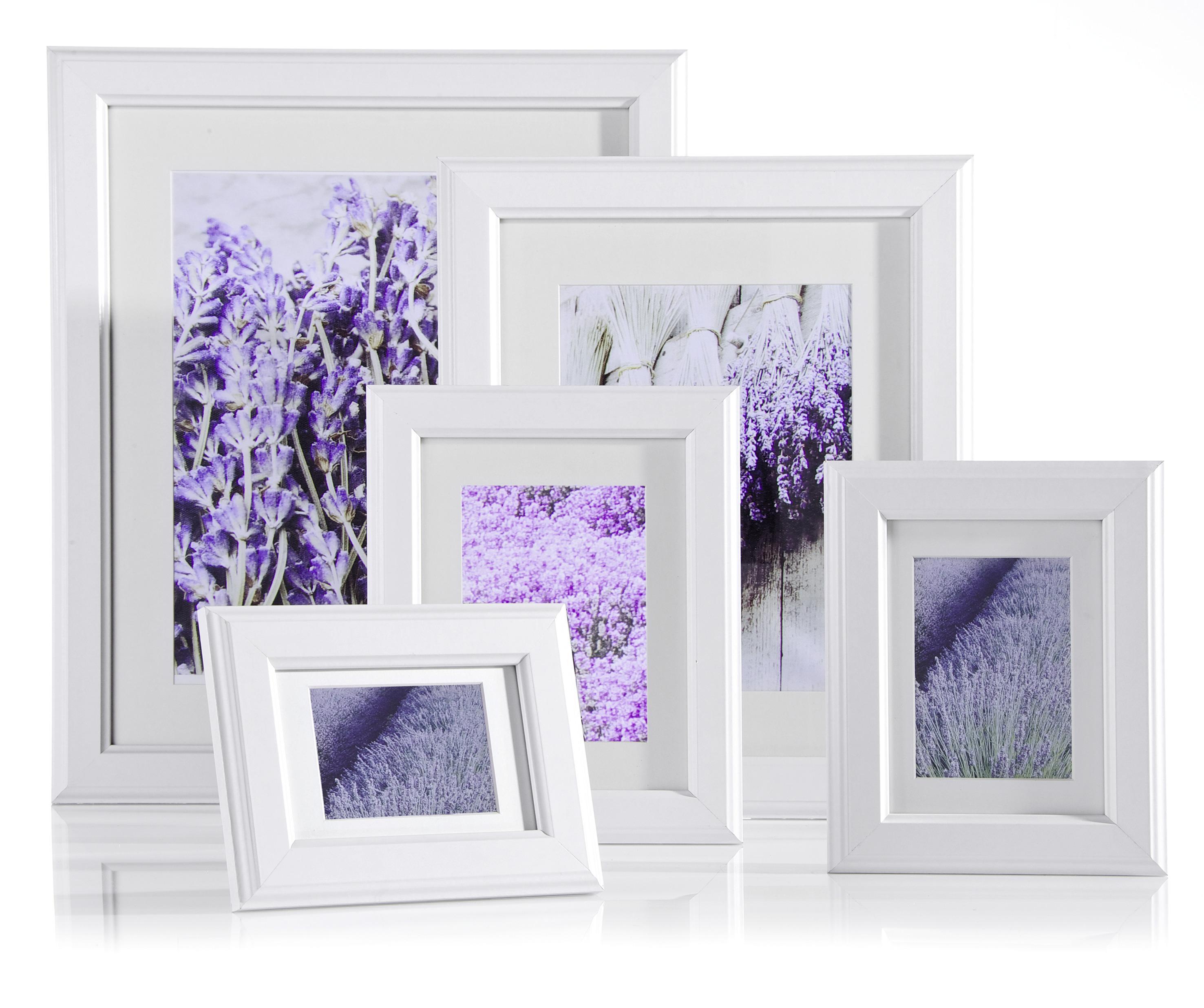 Rám Na Obrazy Provence 18x24 Cm - biela, Romantický / Vidiecky, drevo/sklo (18/24cm) - Modern Living