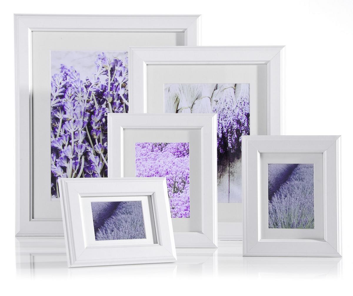 RÁM NA OBRAZY PROVENCE 13x18 cm - biela, Romantik / Landhaus, drevo/sklo (13/18cm) - Modern Living