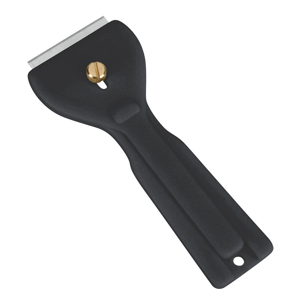Ceranfeldschaber Maike Grau 14,3x6,3x1,4 Cm - Dunkelgrau, Basics, Kunststoff/Metall (6,30/14,30/1,40cm) - Metaltex