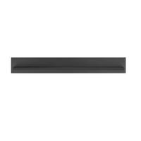 Wandboard Lincoln Schwarz B: 180cm - Schwarz, Design, Holzwerkstoff (180/25/22cm) - MID.YOU