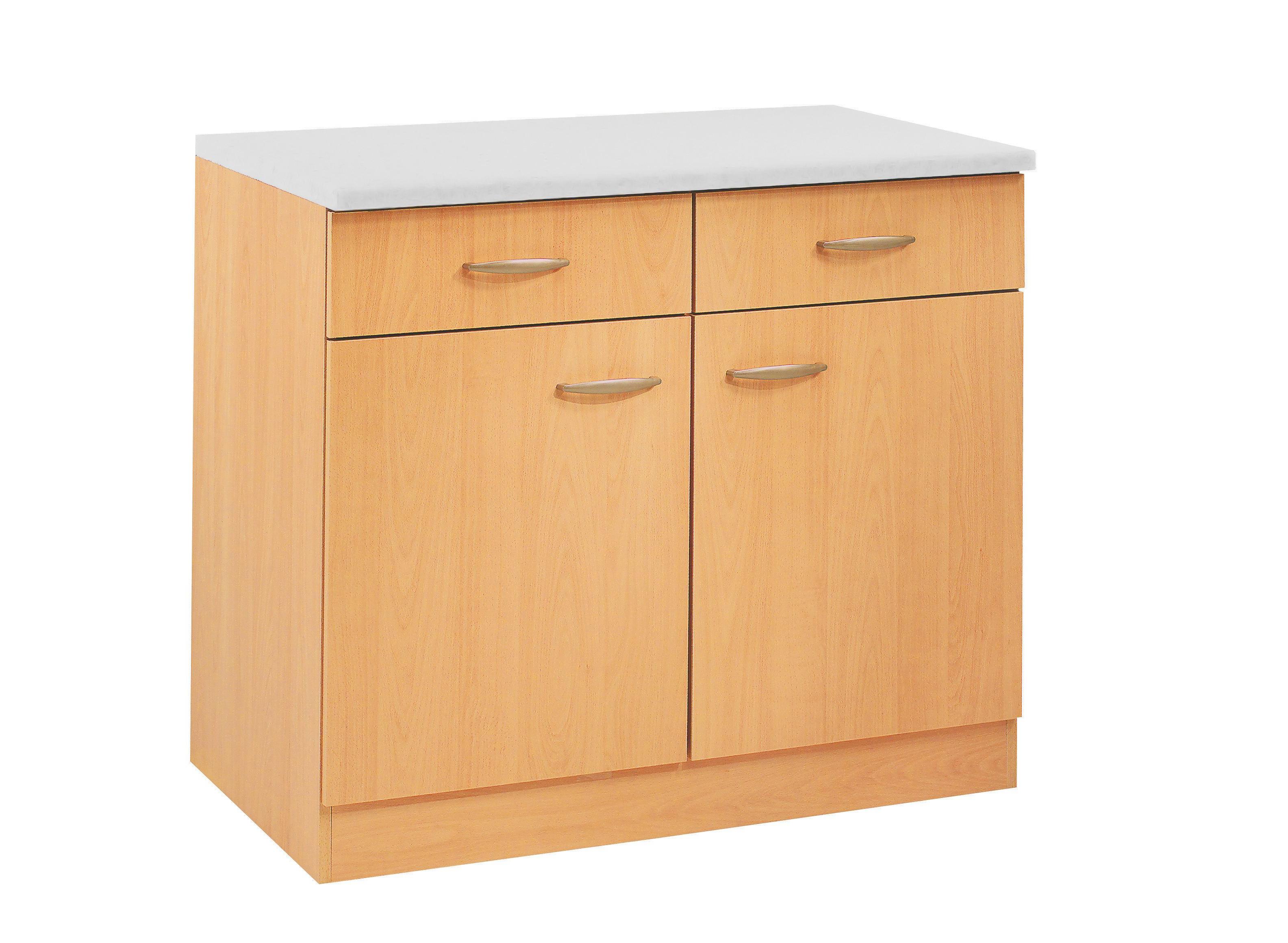 Küchenunterschrank in Buche Dekor online kaufen