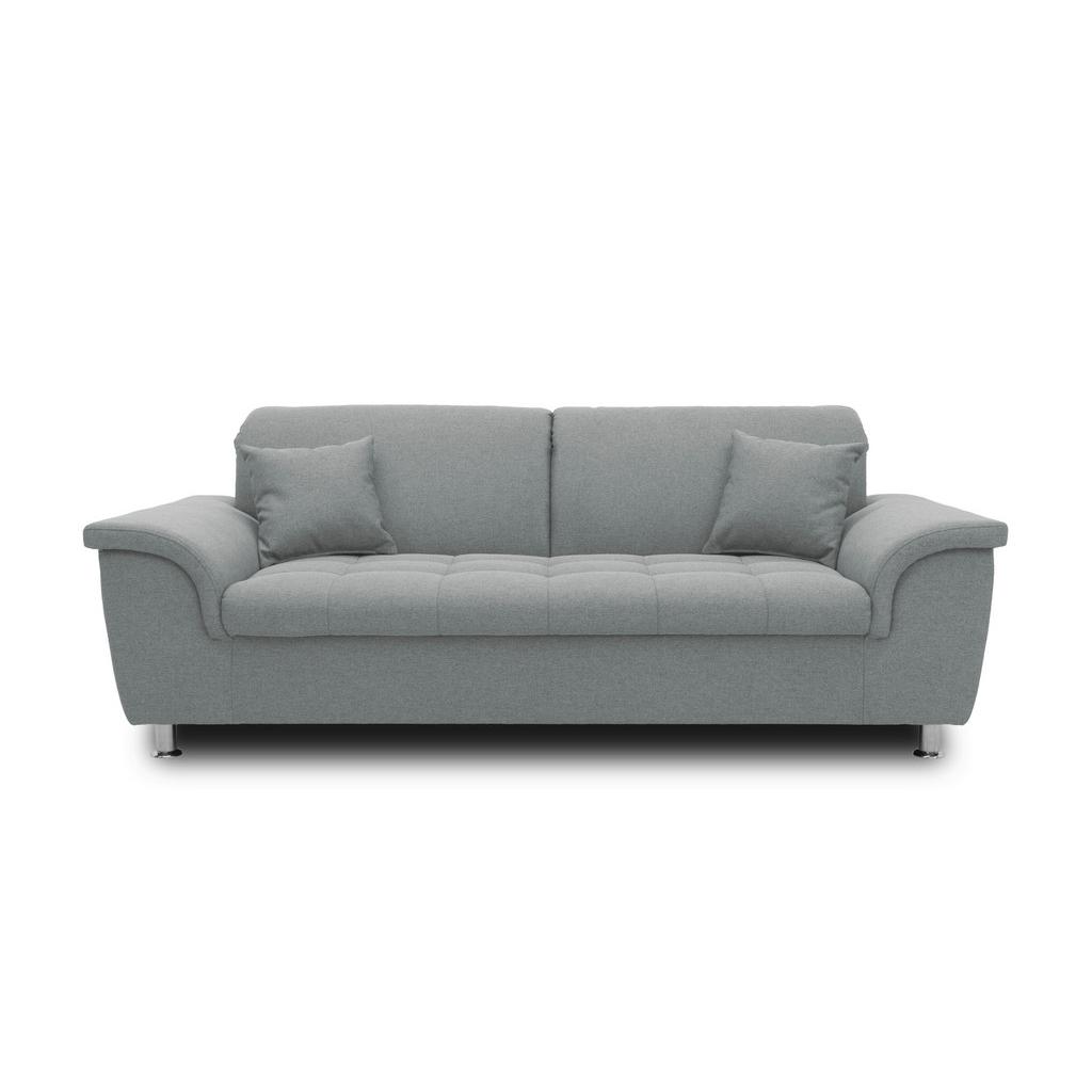 2-Sitzer-Sofa Franzi Grau Webstoff