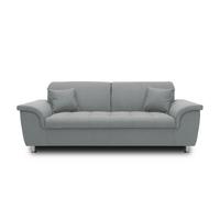 2-sitzer-sofa Franzi Grau Webstoff - Chromfarben/Grau, KONVENTIONELL, Textil (210/81/97cm) - MID.YOU