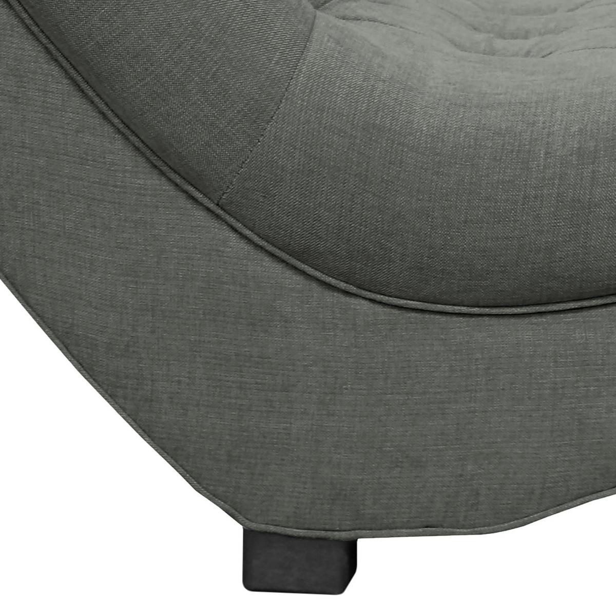 Relaxliege Sofia Grau B: 67 cm - Schwarz/Grau, Design, Textil (67/90/159cm) - P & B