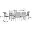 Gartenset Piana 7-Teilig inkl. Auflagen - Grau, MODERN, Glas/Kunststoff Gartenset Piana 7-Teilig inkl. Auflagen - Grau, MODERN, Glas/Kunststoff