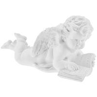 Dekoengel Tia - Weiß, KONVENTIONELL, Kunststoff (18,5/8/10cm) - Ondega