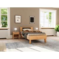 Bett Como Naturfarben /Kernbuche 100x200cm - Naturfarben/Kernbuche, MODERN, Holz (100/200cm) - MID.YOU