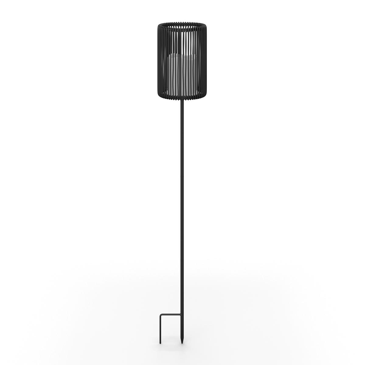 SOLÁRNE SVIETIDLO NANAY - čierna, Modern, kov/plast (12/78/12cm) - Bessagi Garden