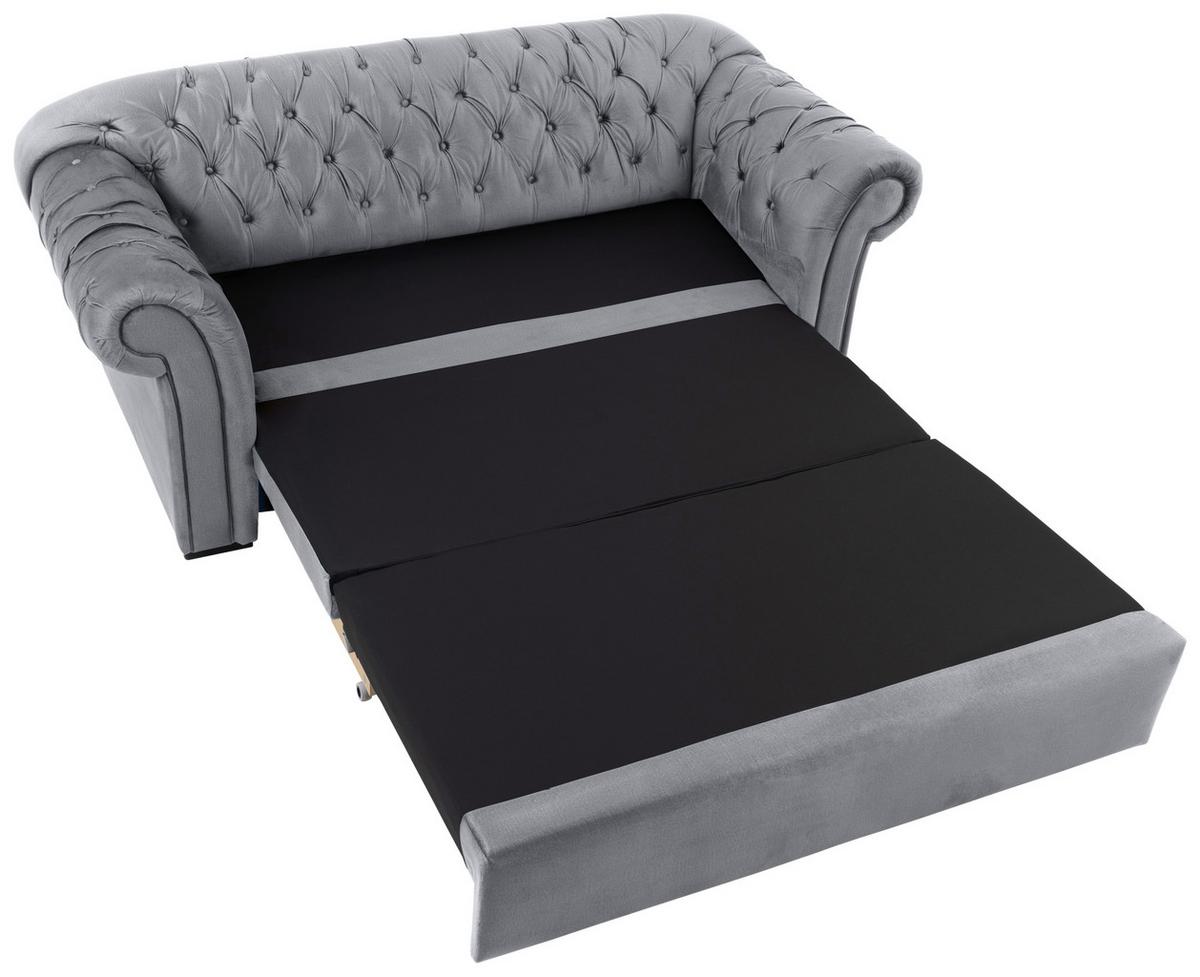 Schlafsofa Cupido - Schwarz/Grau, Design, Textil (213/86/99cm) - MID.YOU