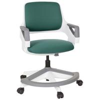 Jugenddrehstuhl Kid Flex Petrol B: 53 cm - Petrol/Weiß, MODERN, Kunststoff/Textil (53/80 - 93/60cm) - MID.YOU