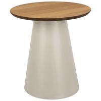 PRÍRUČNÝ STOLÍK SOLI - kašmírová/farba duba, Design, kov/kompozitné drevo (45/48cm)