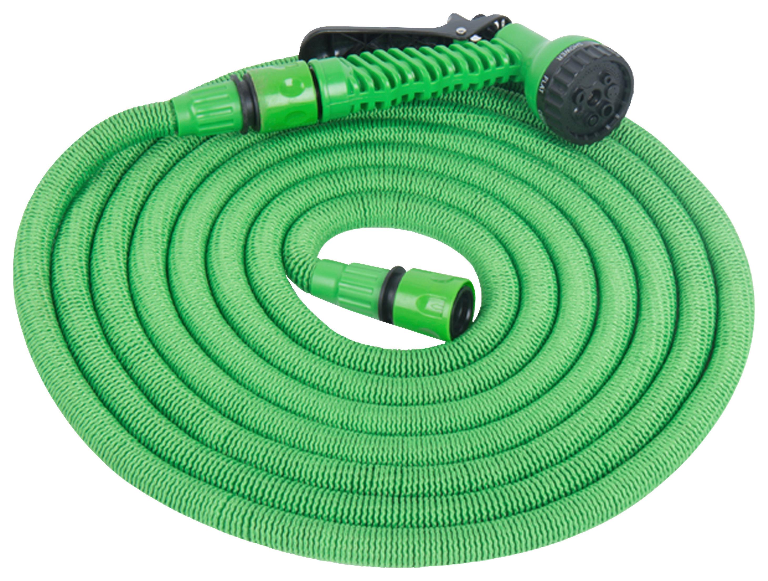 Gartenschlauch Garden Flex Pro Uv-Beständig L: 7,5 m - Grün, KONVENTIONELL, Kunststoff/Metall (750cm) - Homezone