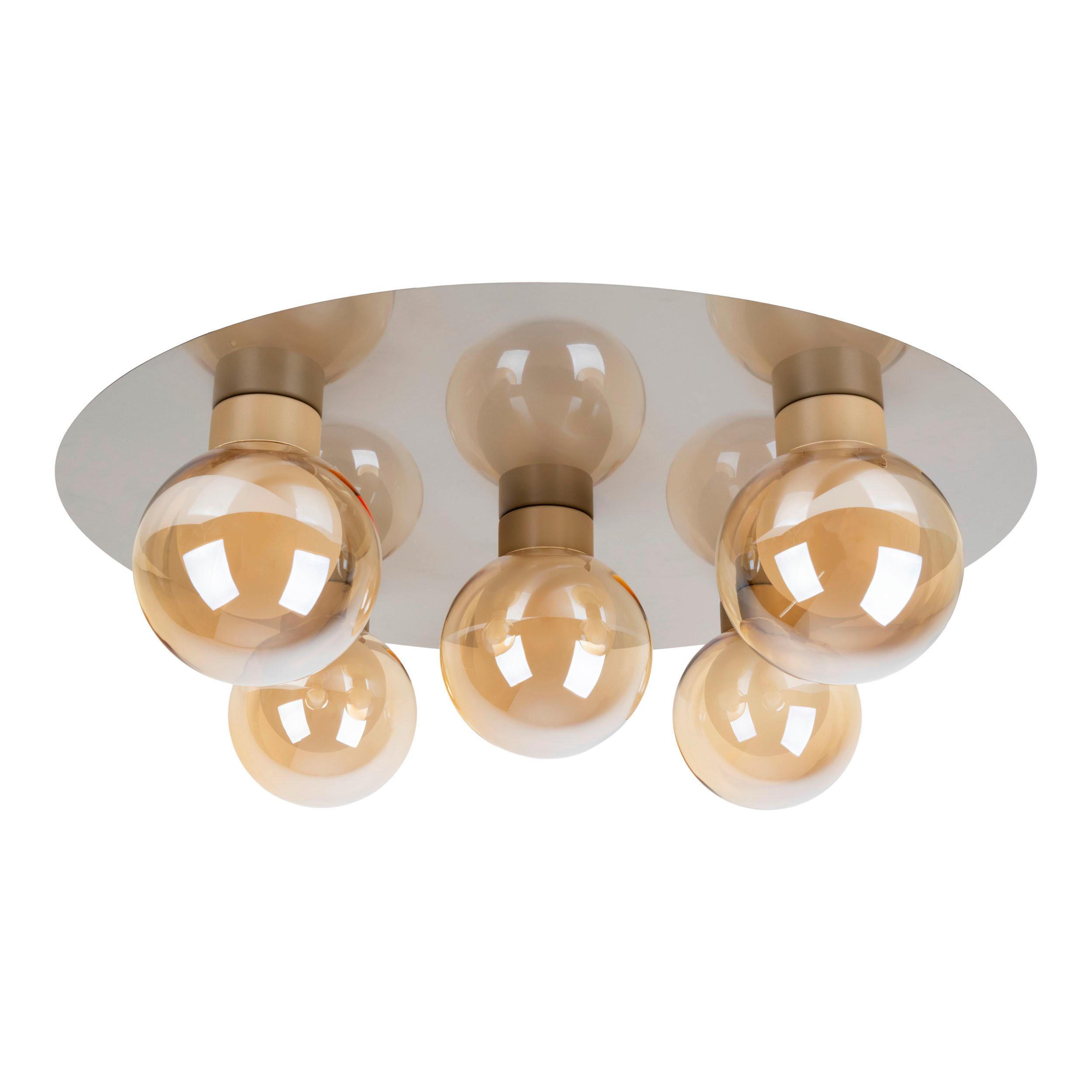 Deckenleuchte Exkl. G9, 25w - Weiß, Trend, Glas/Metall (43/16,5cm) - Näve