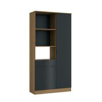 Buffet Eden Eiche Dekor/Schwarz, B: 100cm - Eichefarben/Schwarz, Basics, Holzwerkstoff (100/200/41cm) - MID.YOU