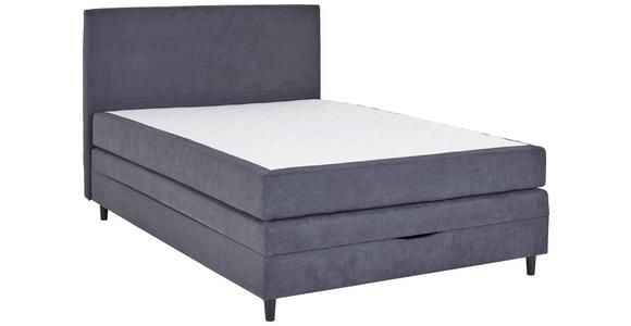 Boxspringbett Kleopatra - Anthrazit, KONVENTIONELL, Holz/Holzwerkstoff (140/200cm) - Ondega