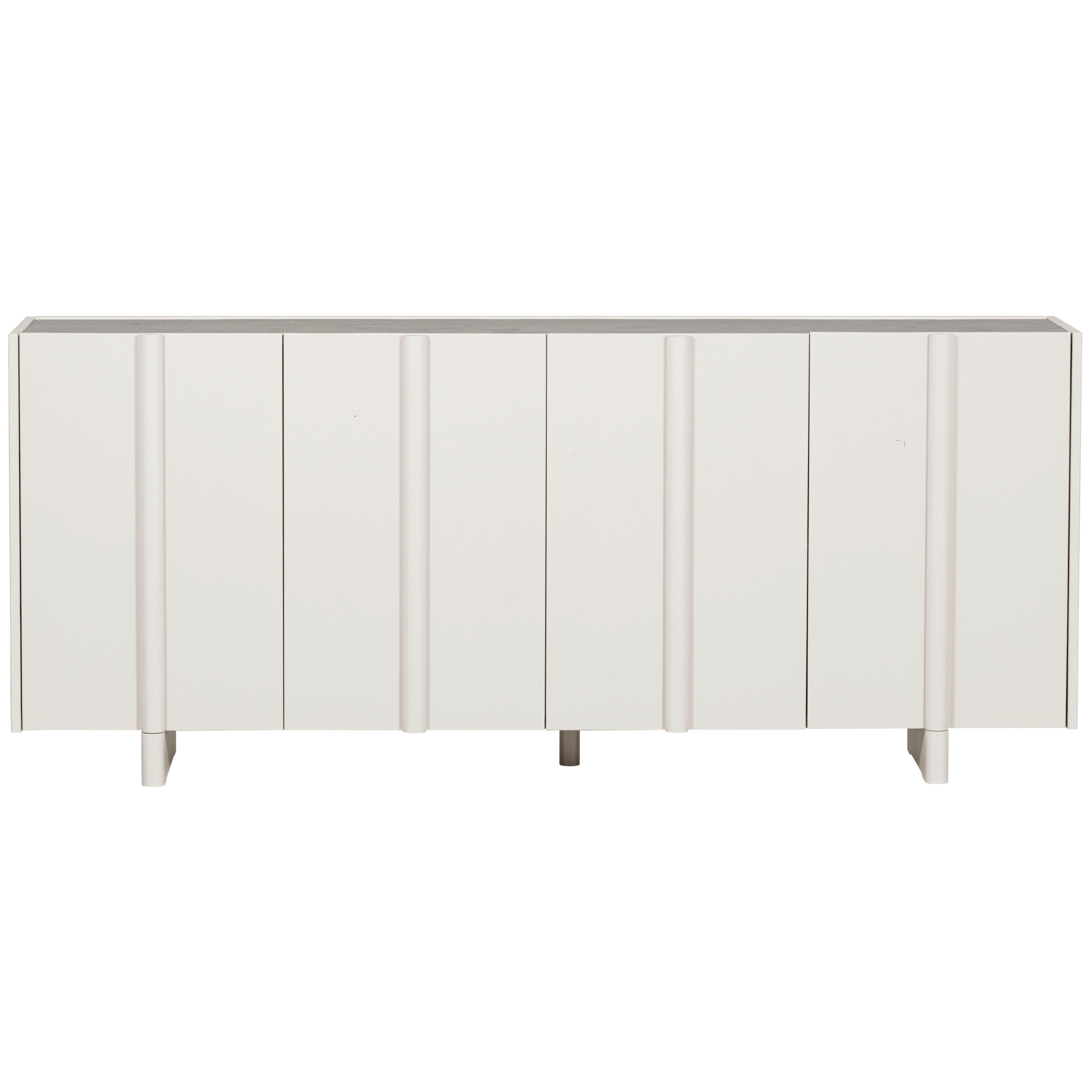 Sideboard Basu Grauweiß B: 200 cm
