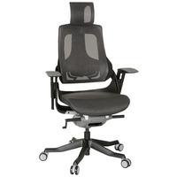 Drehstuhl Spektre Black Höhenverstellbar Grau/schwarz - Schwarz/Grau, MODERN, Kunststoff/Textil (67/116/54cm) - MID.YOU