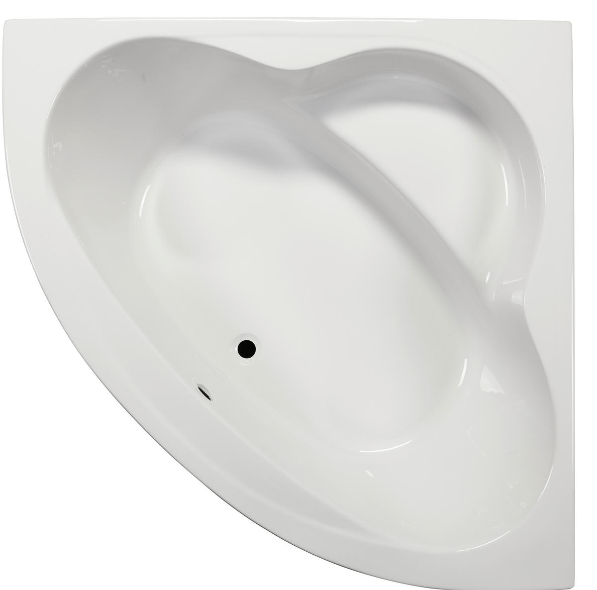 Vaňa MENORCA 140 - biela, Konventionell, plast (140/140/45cm)