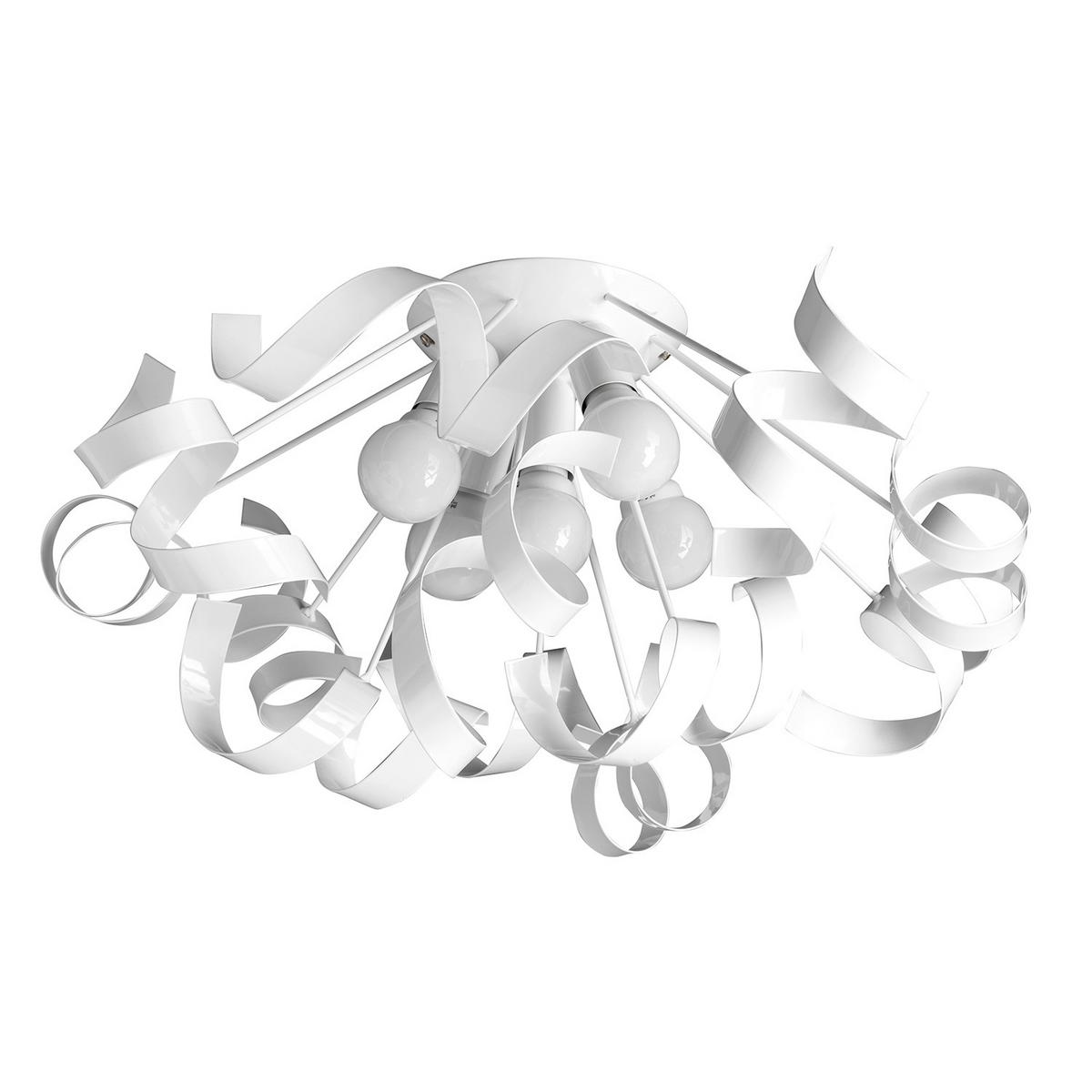 Deckenleuchte 4812/pl5b - Weiß, Design, Metall (60/30cm)